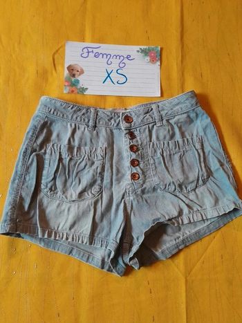 Mini short XS en jean bleu clair