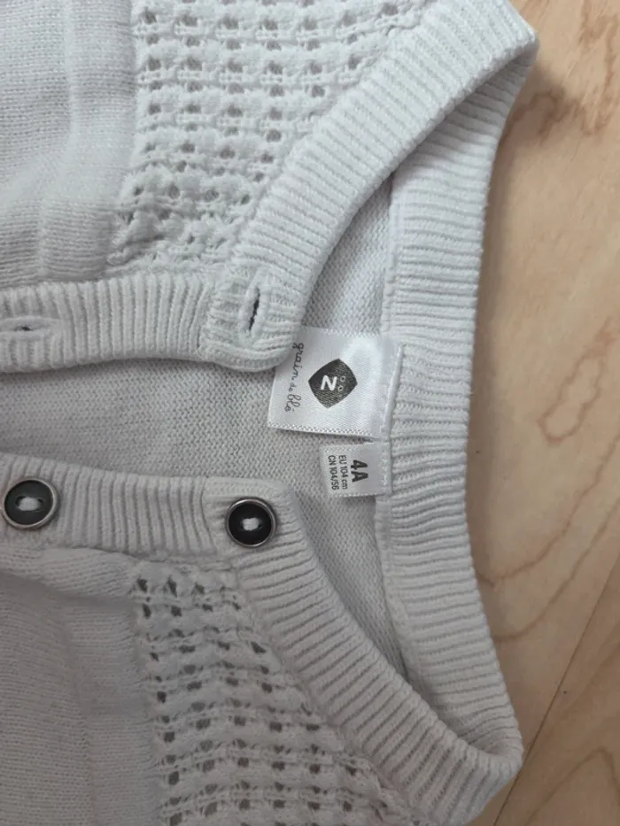 Gilet 4ans z blanc - photo numéro 2