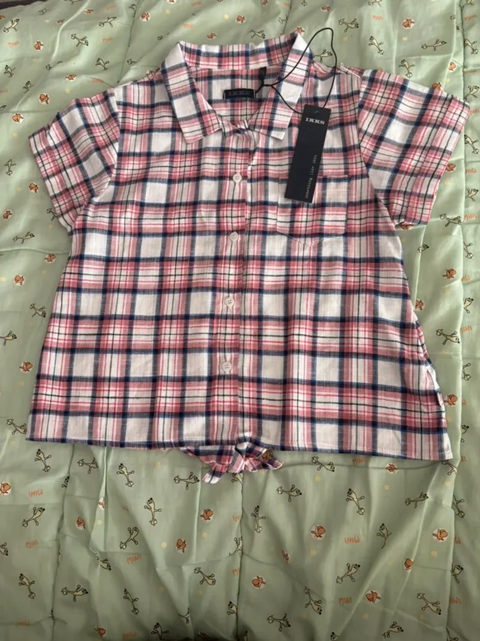 Chemise manches courtes ikks fille 5 ans