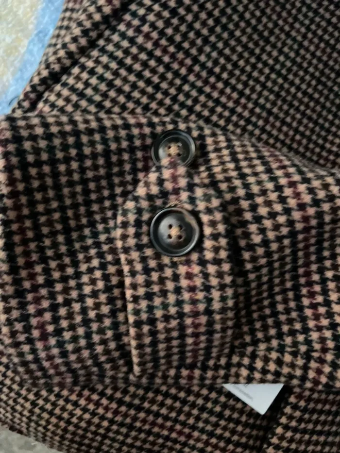 Pardessus pied de puce caramel taille XS marque devred - photo numéro 4