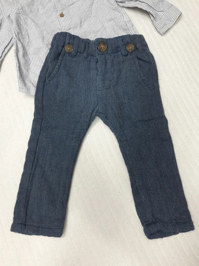 Tenue chemise et pantalon 68 cm - photo numéro 2