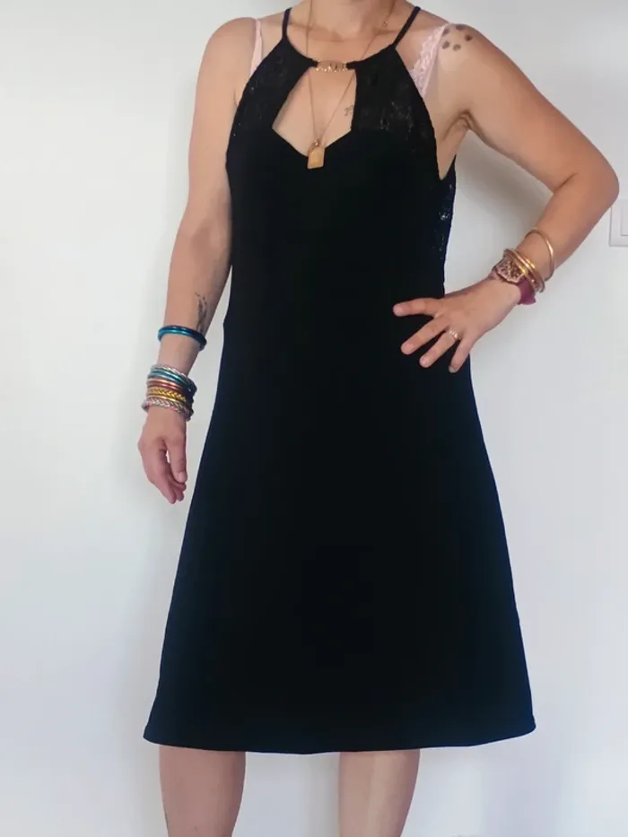 robe longue noire T44