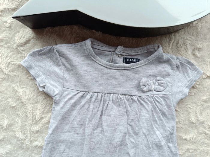 Tee shirt long tunique manches courtes ou robe courte Fille 1 mois Kiabi - photo numéro 3