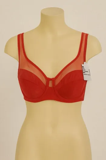 🌺 Soutien-gorge DIM rouge neuf avec étiquette – Taille 85B