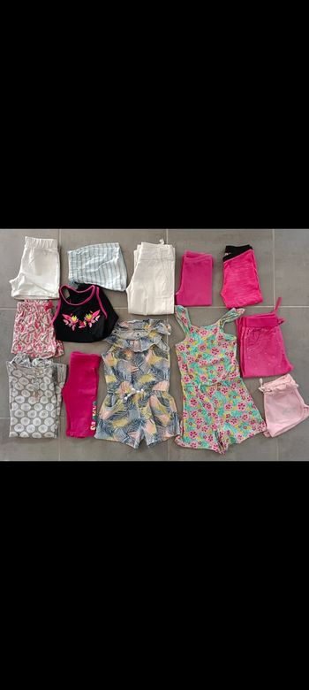 Lot de vêtements été fille en 6 ans