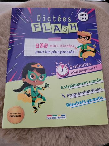 livret dictée flash cm1/cm2 neuf (5e)