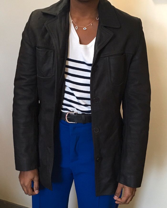 Manteau cuir