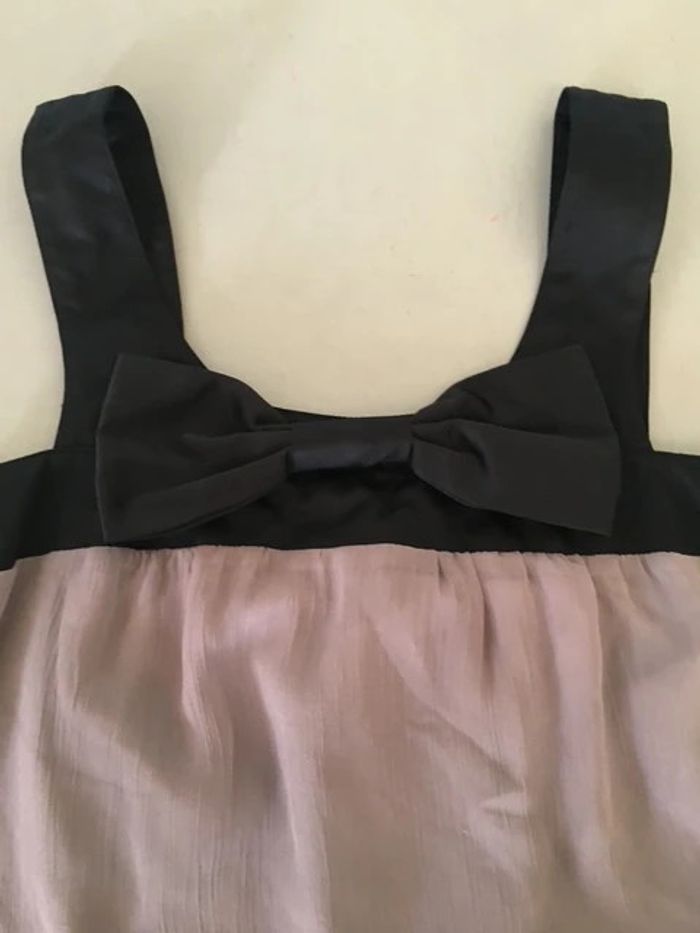 Robe Vero Moda grise et noire avec noeud taille S / M - photo numéro 3