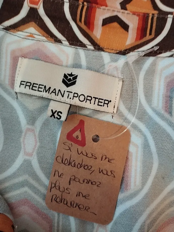 Chemise Freeman motif rétro XS - photo numéro 10