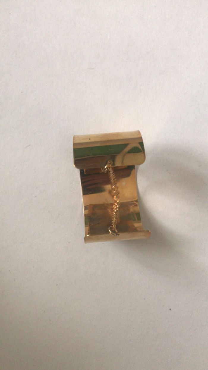 beau bracelet métallique couleur or - photo numéro 4