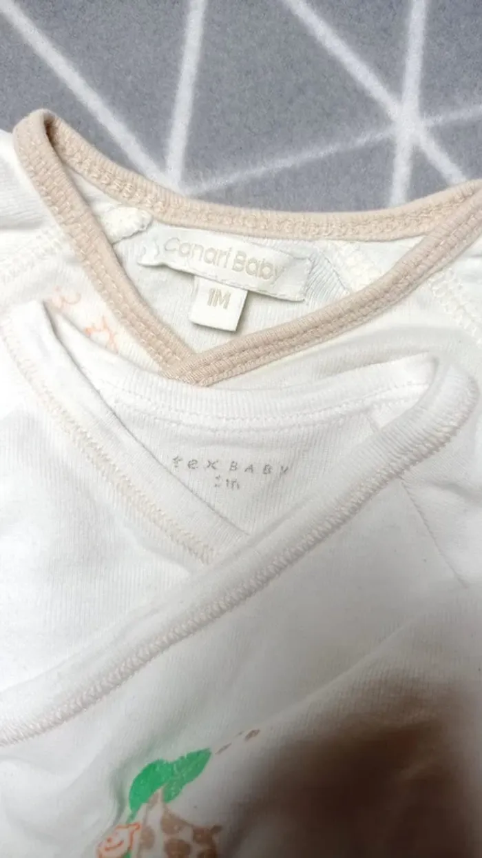 đŠ Lot 4 pyjamas hiver + 2 bodies manches longues, bĂ©bĂ© garçon 1 mois - photo numĂ©ro 9