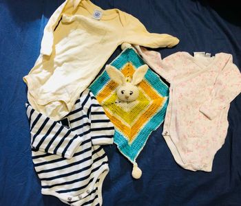 Lot de 3 bodies + doudou