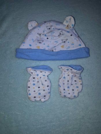 Bonnet moufles 1mois