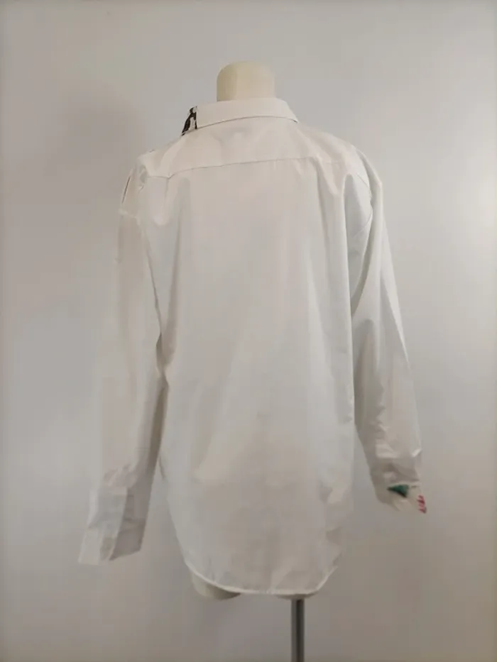 Chemise Gérard Darel Upcyclé - soie dahlia fleur - - photo numéro 4