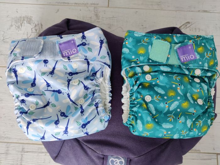 👶 Lot couche lavable x2 Miosolo Bambino Mio | Taille unique évolutive