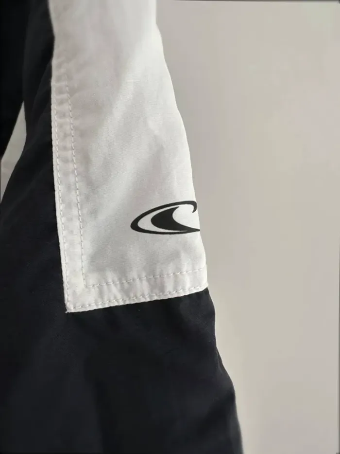 Veste O’Neill Homme L Coupe-Vent Vintage Bimatière Bleu/Blanc - photo numéro 10