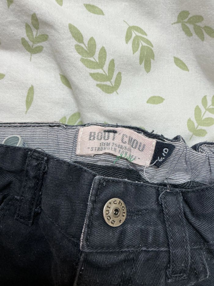 jean coupe droite bleu marine taille réglable 9 mois bout'chou - photo numéro 4