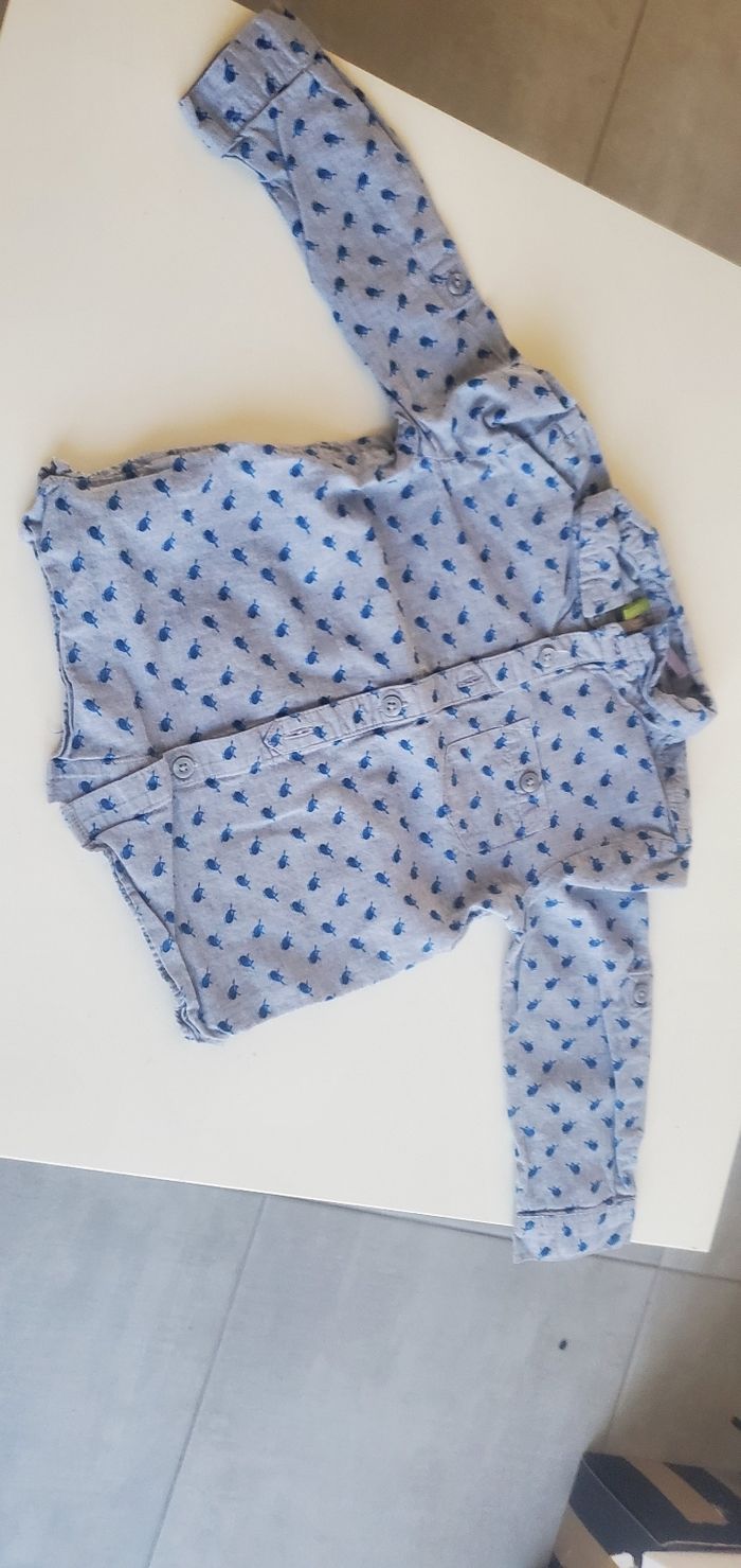 Lot de 5 chemises + gilet habillé 18 mois - photo numéro 3