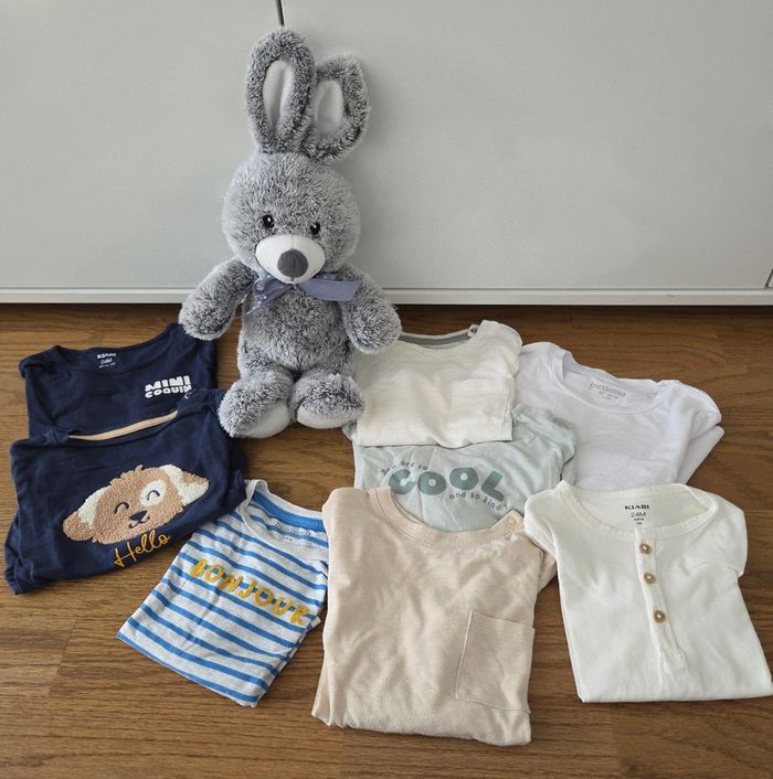 Lot de 8 tee shirts manches longues garçon dont kiabi 24 mois - photo numéro 2