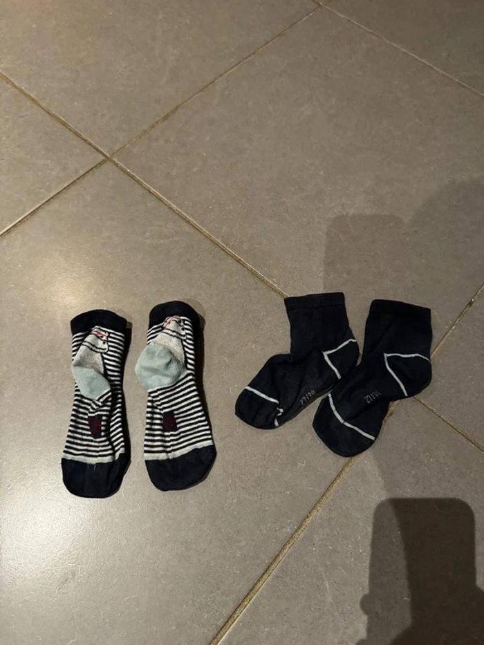 Lot de 2 paires de chaussettes - Tex - Fun / Marinière - 27/30 - photo numéro 2