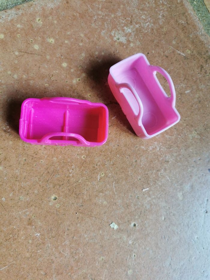 Paniers roses jouet poupée lot de 2 - photo numéro 4