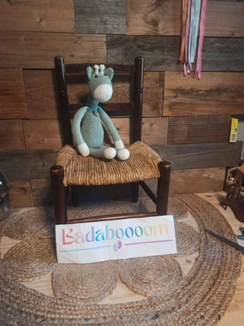 Peluche crochet girafe tbe