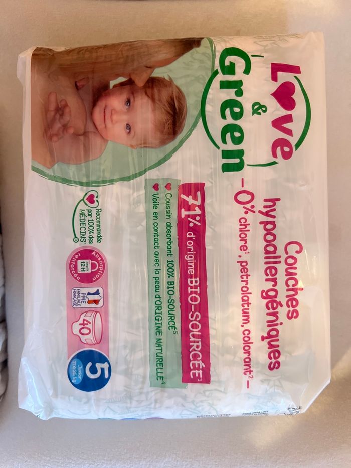 Couches Love & Green taille 5