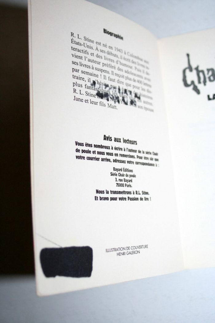 Chair de poule n°1 La Malédiction de la momie de R.L.Stine, Bayard - photo numéro 4