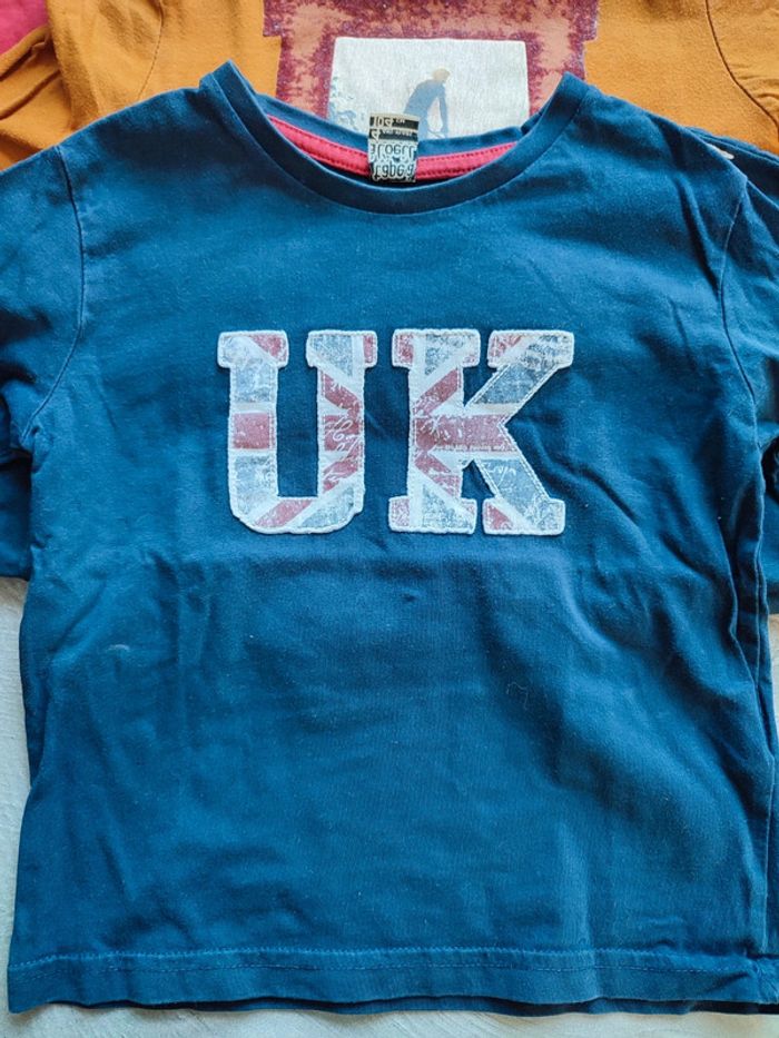 Lot de 5 t-shirts manches longues 4 ans - photo numéro 2