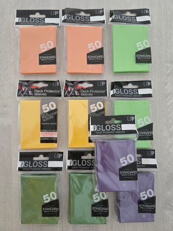 Lot de 10 paquets de 50 sleeves Ultra Pro Deck Protector