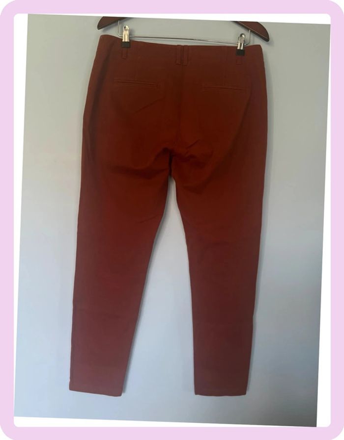 Pantalon terracotta Comptoir des Cotonniers – Taille 42 / XL – Coton stretch - photo numéro 5