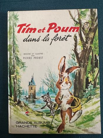 Livre bd album vintage Tim et Poum dans la forêt nature enquête hibou Pierre Probst