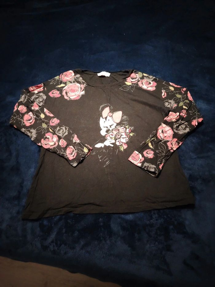Tee shirt femme manches longues Minnie Disneyland Paris taille L tbe - photo numéro 2