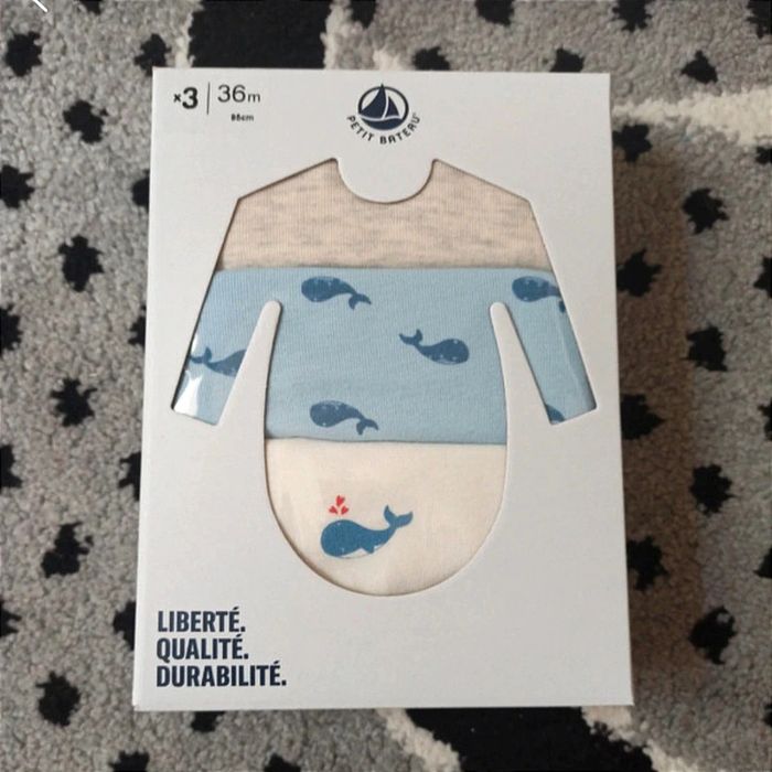 Lot de 3 bodies ML - Taille 36 mois