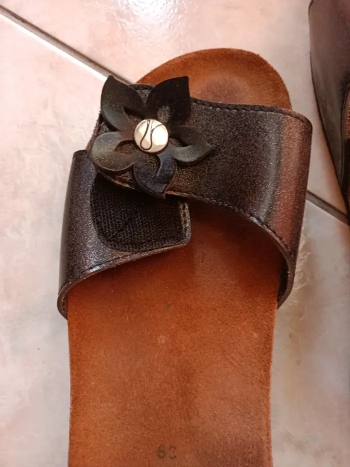 Mules nu pieds taille 39 - photo numéro 6
