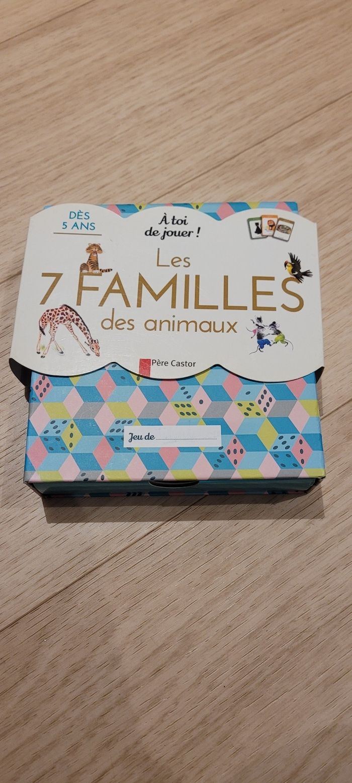 Jeu 7 familles des animaux