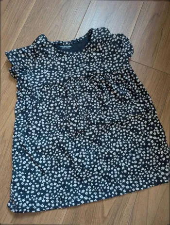 Robe manches courtes fleurs