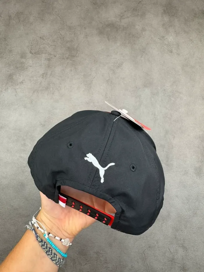 Casquette Puma Ferrari Charles Leclerc 16 Noir et Rouge Neuve - photo numéro 5