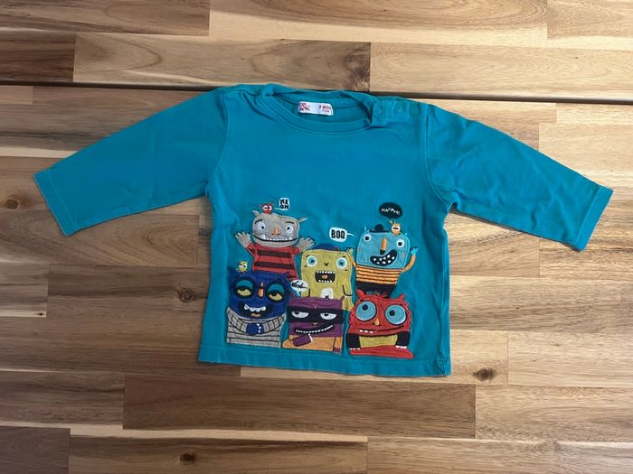 T-shirt ML DPAM 9 mois - photo numéro 2