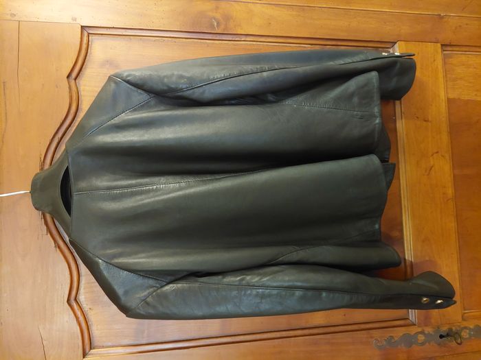 Veste cuir noir  femme MNG - photo numéro 3