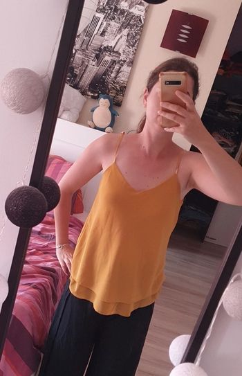 Débardeur jaune moutarde M