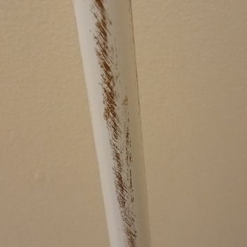 Faby27800 N°2 Barre rideau en métal blanc doré longueur 1,50 m