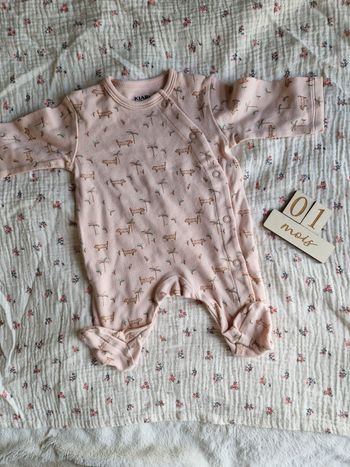 Pyjama leger
Kiabi
Taille 1 mois