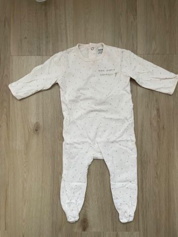 Pyjama Kiabi rose pale 9Mois