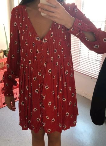 Robe Sézane rouge à fleurs 🌺