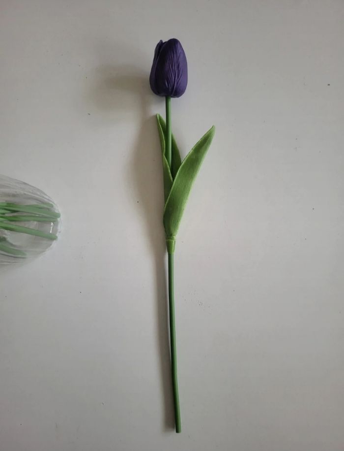 Tulipes violettes artificielles - photo numéro 5