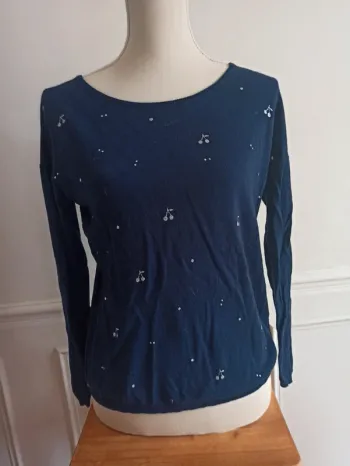 Pull léger bleu marine T M
