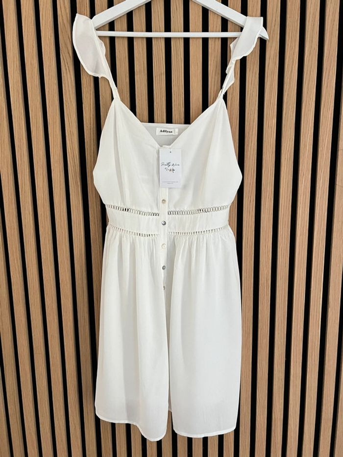 Robe courte blanche Pretty Wire M 38
