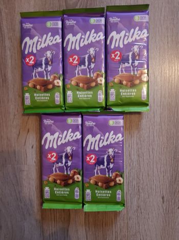 Tablettes milka noisettes