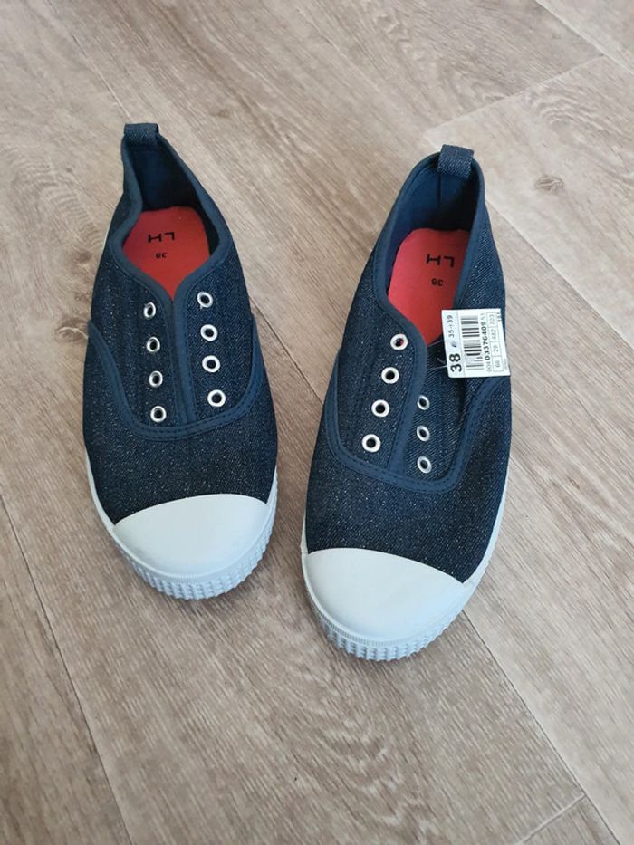 Baskets en toile taille 38 La Halle neuves - photo numéro 7
